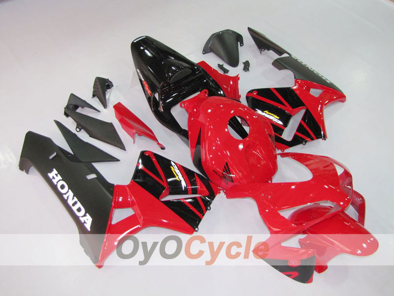 Kit de carénage à injection pour CBR600RR 03-04 - Rouge, Noir - Style d'origine #OYO87902552