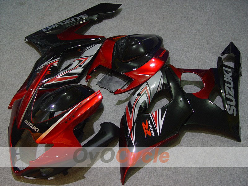 Kit de carénage injecté pour GSX R1000 05-06 - Rouge, noir - Style d'usine #OYO87902031