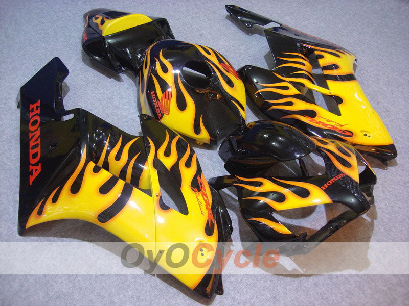 Kit de carénage à injection pour CBR1000RR 04-05 - Jaune, Noir - Flame #OYO87900492 Image principale du produit