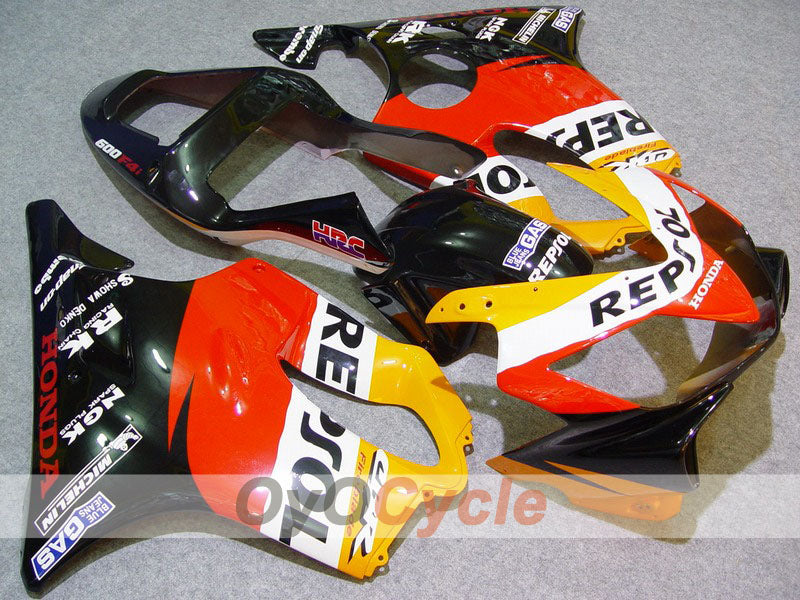 Kit de carénage à injection pour CBR600F4i 01-03 - Orange, Noir - MICHELIN, Repsol #OYO87900186 Image principale du produit