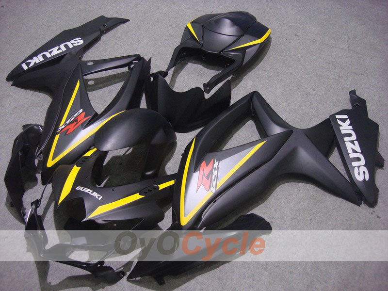 Kit de carénage à injection pour GSX R750 08-10 - Noir, Gris - Style usine #OYO87901426