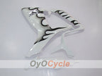 Kit de carénage à injection pour GSX R600 06-07 - Blanc, noir - Flamme #OYO87901495