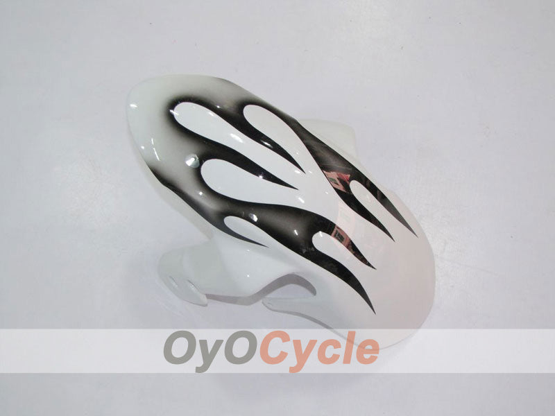Kit de carénage injecté pour GSX R750 06-07 - Blanc, noir - Flamme #OYO87901288