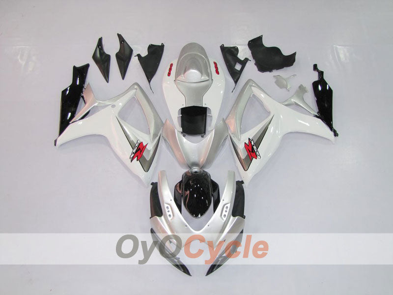 Kit de carénage à injection pour GSX R600 06-07 - Blanc, noir - Style d'origine #OYO87901548 Image principale du produit
