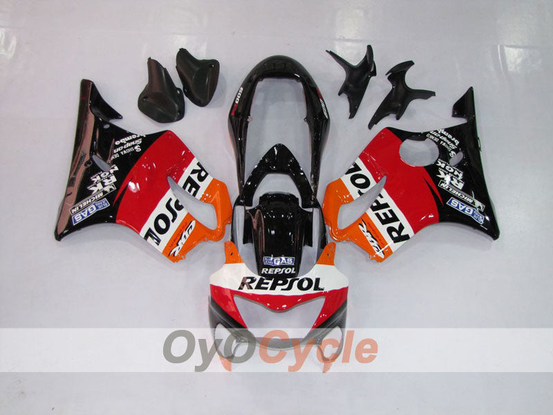 Kit de carénage à injection pour CBR600F4 99-00 - Rouge, Noir - MICHELIN, Repsol #OYO87900142