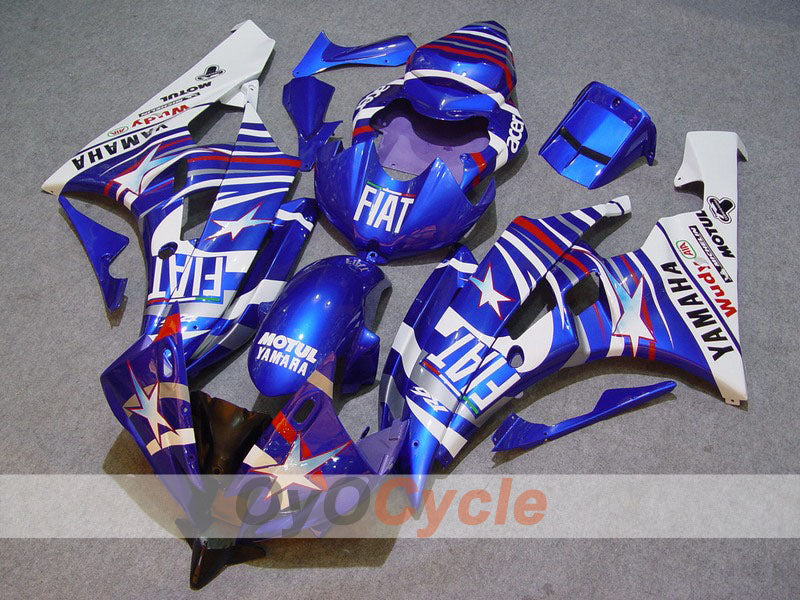 Kit de carénage injecté pour YZF-R6 06-07 - Bleu, Blanc - FIAT, MOTUL #OYO87900933