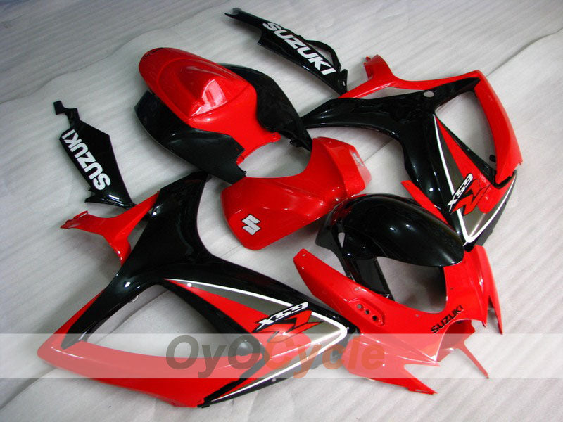 Kit de carénage à injection pour GSX R750 06-07 - Rouge, noir - Style d'origine #OYO87901326