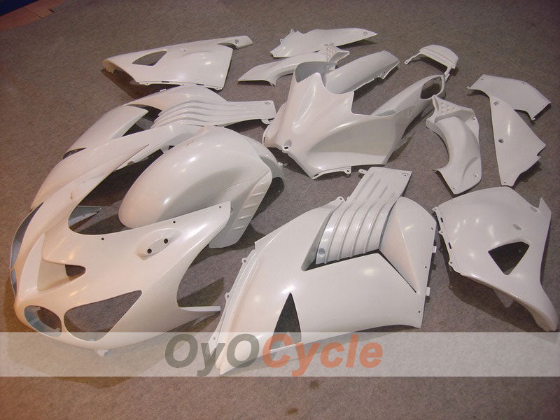 Kit de carénage à injection pour NINJA ZX-14R 06-11 - Blanc - Style d’origine #OYO87901992
