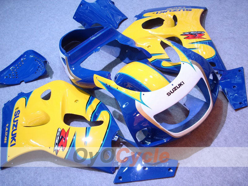 Kit de carénage pour Suzuki GSXR600 97-00 - Jaune, bleu - Style usine #OYO87902981 Image principale du produit