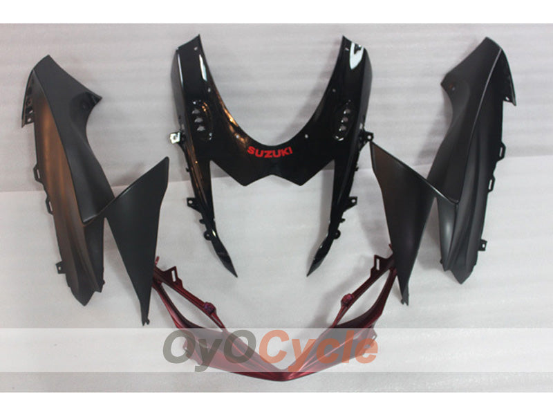 Kit de carénage injecté pour GSX R750 11-26 - Rouge, noir - Style d'origine #OYO87903192