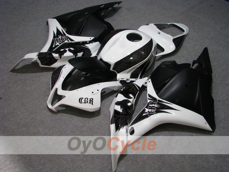 Kit de carénage à injection pour CBR600RR 09-12 - Blanc, Noir, Mat - Style usine #OYO87900452 Image principale du produit