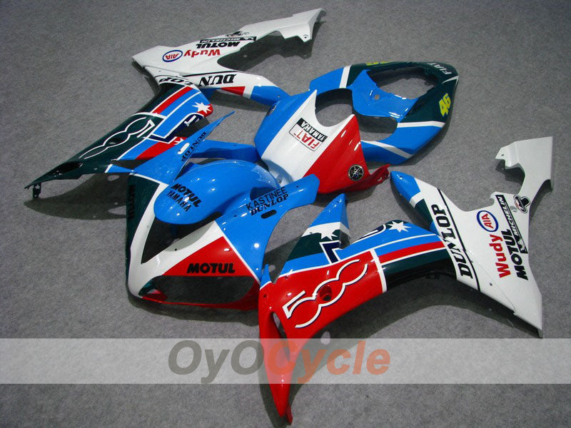 Kit de carénage à injection pour YZF-R1 04-06 - Multicolore - DUNLOP, FIAT, MOTUL #OYO87900828