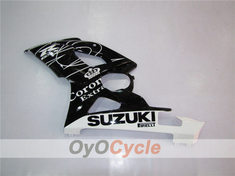 Kit de carénage à injection pour GSX R1000 05-06 - Blanc, Noir - Corona #OYO87901936
