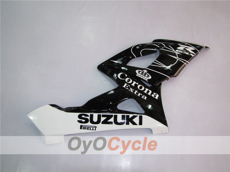 Kit de carénage à injection pour GSX R1000 05-06 - Blanc, Noir - Corona #OYO87901936