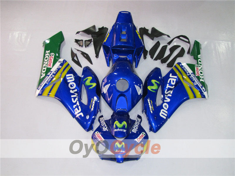 Kit de carénage injecté pour CBR1000RR 04-05 - Jaune, bleu - Movistar #OYO87900510 Image principale du produit