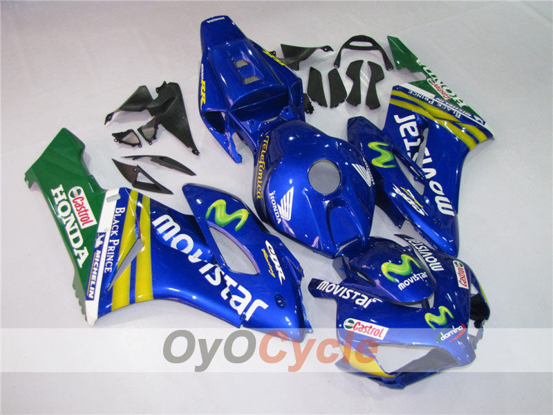 Kit de carénage injecté pour CBR1000RR 04-05 - Jaune, bleu - Movistar #OYO87900510 Image secondaire du produit