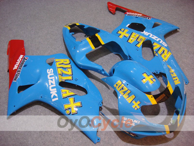 Kit de carénage à injection pour GSX R1000 00-02 - Rouge, Bleu - MOTUL, Rizla+ #OYO87901806 Image principale du produit