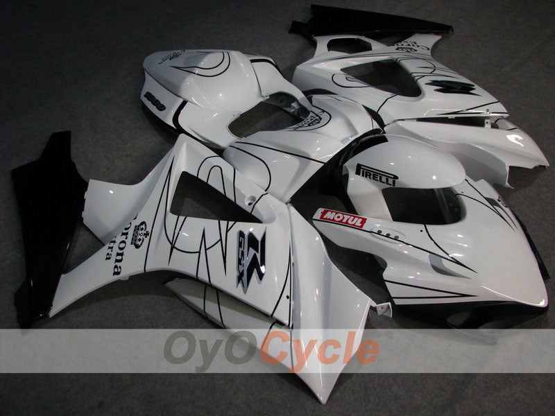 Kit de carénage à injection pour GSX R1000 07-08 - Blanc, Noir - Corona, MOTUL #OYO87902084 Image principale du produit