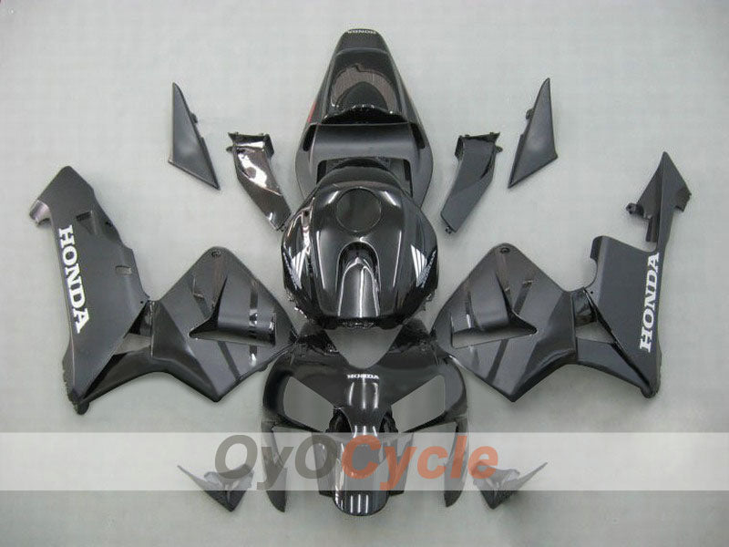 Kit de carénage injecté pour CBR600RR 03-04 - Noir - Style usine #OYO87902608