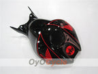 Kit de carénage moulé par injection pour CBR1000RR 06-07 - Rouge, noir - BACARDI #OYO87900550