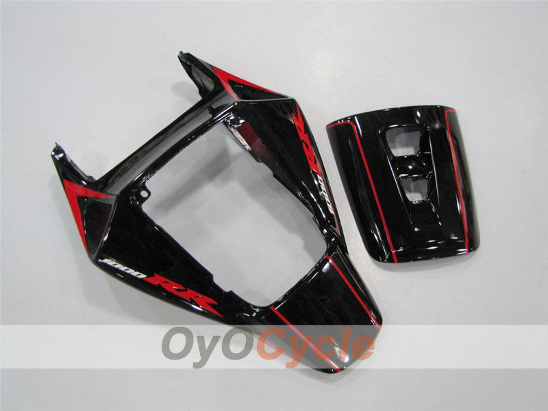 Kit de carénage moulé par injection pour CBR1000RR 06-07 - Rouge, noir - BACARDI #OYO87900550