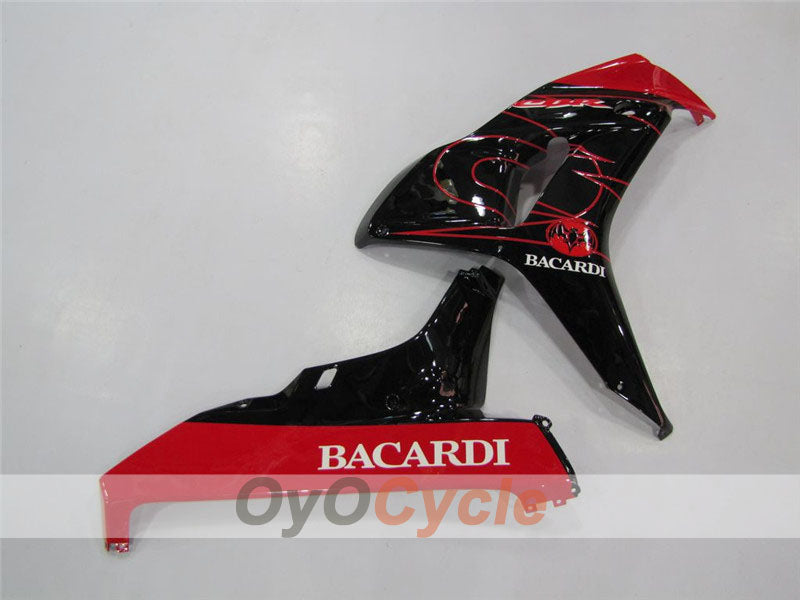 Kit de carénage moulé par injection pour CBR1000RR 06-07 - Rouge, noir - BACARDI #OYO87900550