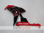 Kit de carénage moulé par injection pour CBR1000RR 06-07 - Rouge, noir - BACARDI #OYO87900550