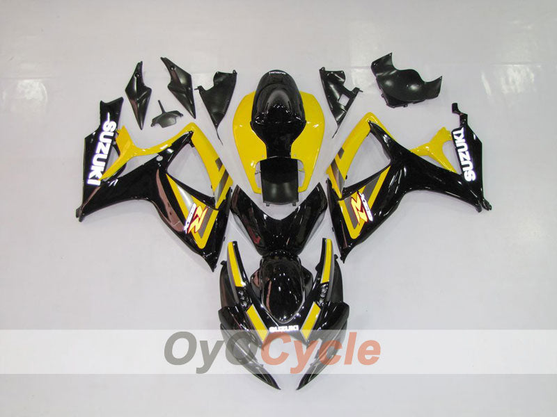 Kit de carénage à injection pour GSX R600 06-07 - Jaune, noir, mat - Style d'origine #OYO87901539 Image principale du produit