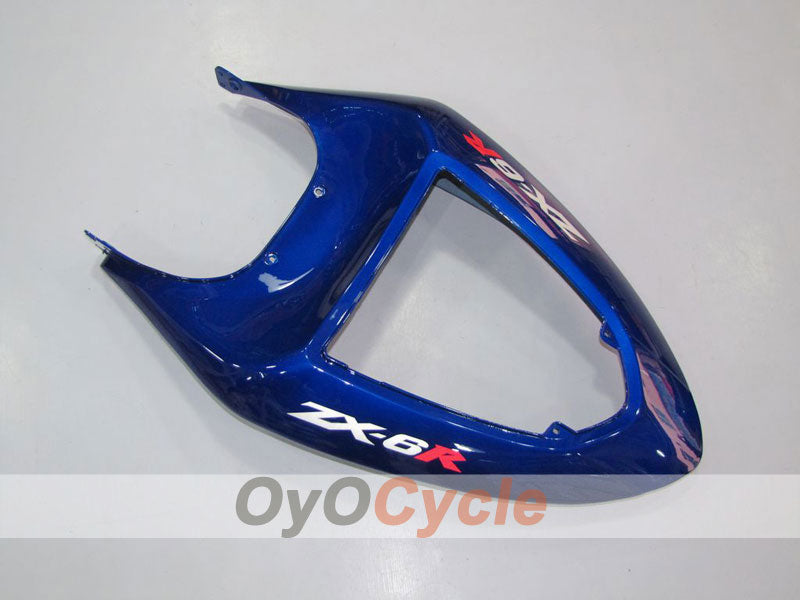 Kit de carénage en injection pour NINJA ZX-6R 05-06 - Bleu, noir - Style d'origine #OYO87901844