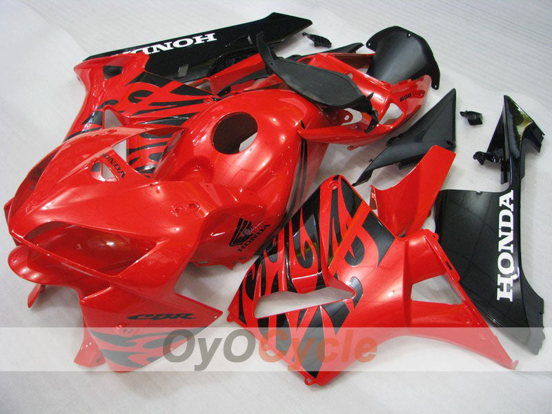 Kit de carénage à injection pour CBR600RR 05-06 - Rouge, Noir - Style usine #OYO87900317 Image principale du produit