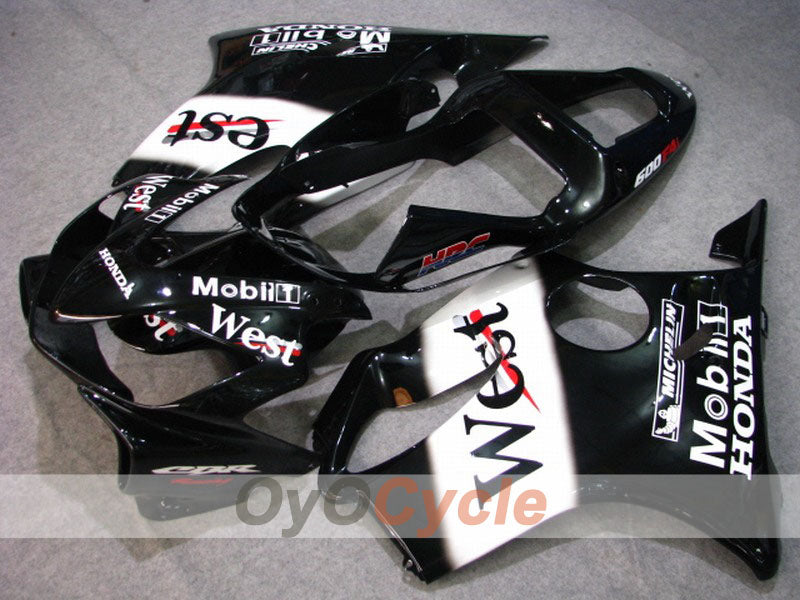 Kit de carénage à injection pour CBR600F4i 01-03 - Blanc, noir - MICHELIN, West #OYO87900195 Image principale du produit