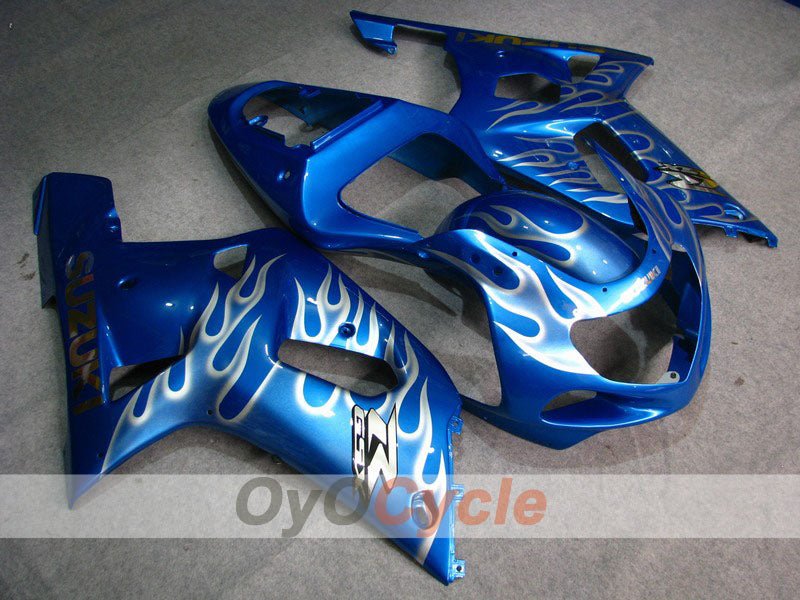 Kit de carénage à injection pour GSX R750 00-03 - Bleu - Flame #OYO87901055 Image principale du produit
