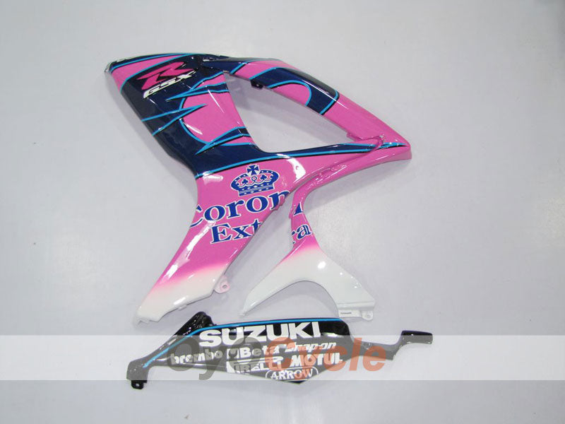 Kit de carénages à injection pour GSX R600 06-07 - Noir, Rose - Corona, MOTUL #OYO87901433
