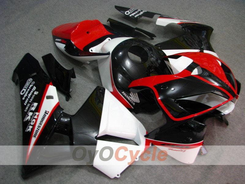 Kit de carénage à injection pour CBR600RR 05-06 - Blanc, Noir - Style usine #OYO87900318