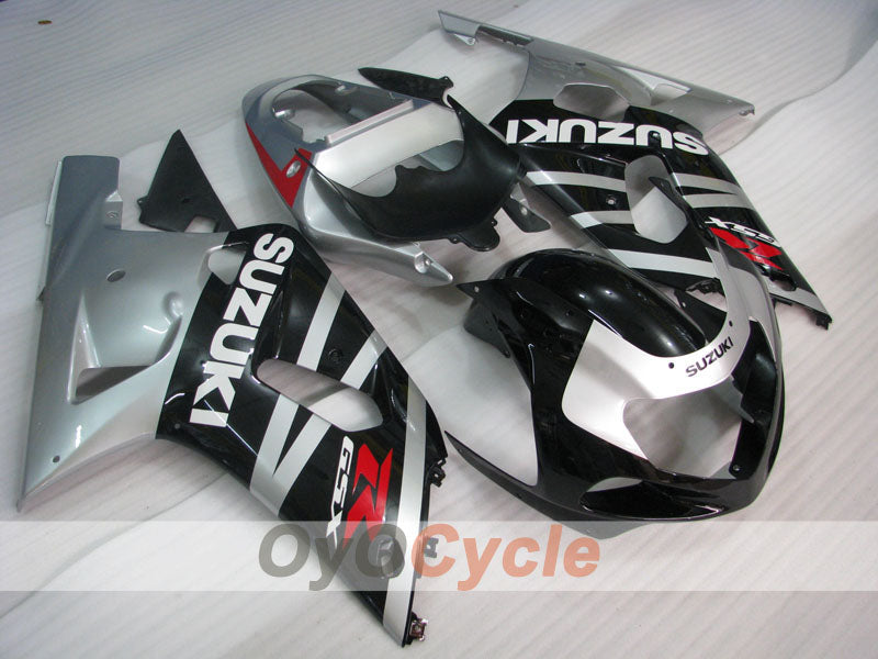 Kit de carénage à injection pour GSX R600 01-03 - Noir, argent - Style d'origine #OYO87901139 Image principale du produit