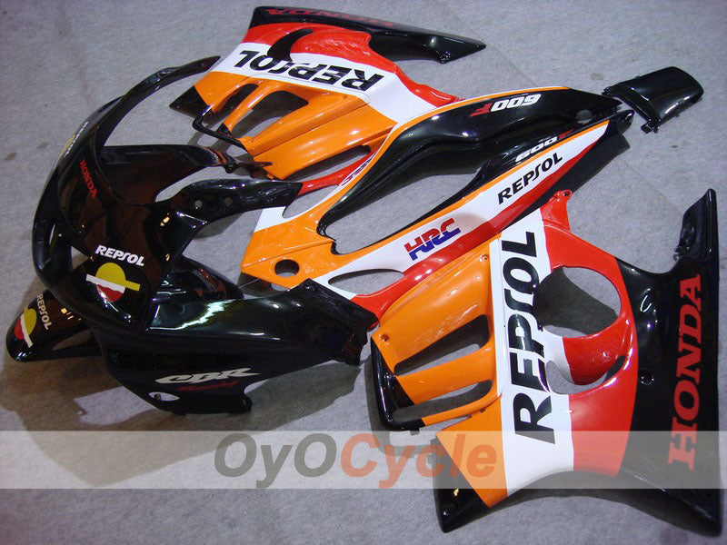 Kit de carénage à injection pour CBR600F3 97-98 - Rouge, Orange - Repsol #OYO87900097 Image principale du produit