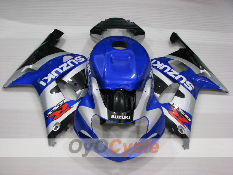 Kit de carénage injecté pour GSX R750 00-03 - Bleu, noir - Style d'origine #OYO87905132
