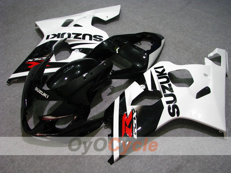 Kit de carénage à injection pour GSX R750 04-05 - Blanc, noir - Style d'usine #OYO87901221 Image principale du produit