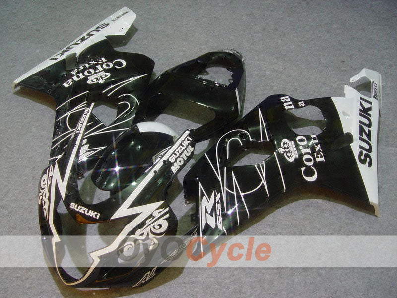 Kit de carénage à injection pour GSXR600 04-05 - Blanc, noir - Corona, MOTUL #OYO87901160 Image principale du produit