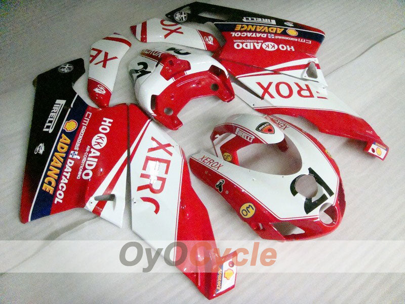 Kit de carénage à injection pour Ducati 749 05-06 - Rouge, Blanc - Xerox #OYO87902168 Image principale du produit