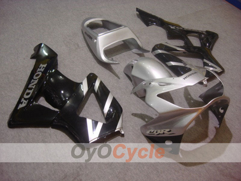 Kit de carénages moulés par injection pour CBR900RR 929 de 00-01 - Noir, argenté - Style d'origine #OYO87902713 Image principale du produit