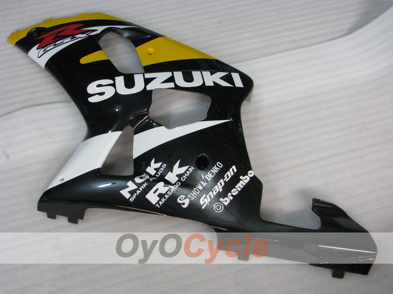 Kit de carénage à injection pour GSX R1000 00-02 - Jaune, noir - Style d'origine #OYO87901790
