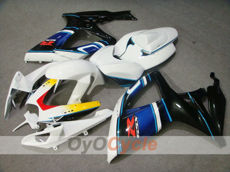 Kit de carénage à injection pour GSX R750 06-07 - Blanc, Noir - Style d'usine #OYO87901342 Image principale du produit