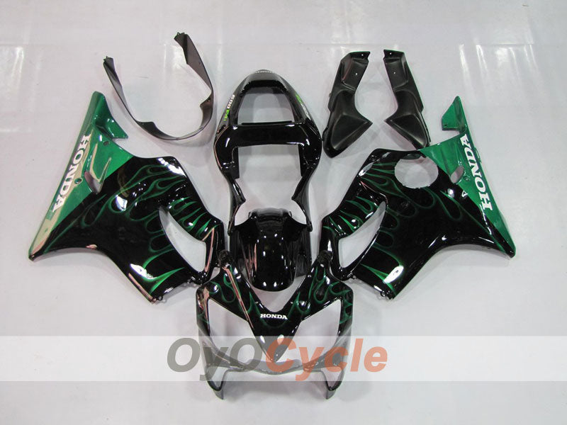 Kit de carénage à injection pour CBR600F4i 01-03 - Vert, Noir - Flame #OYO87900155 Image secondaire du produit