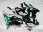 Kit de carénage à injection pour CBR600F4i 01-03 - Vert, Noir - Flame #OYO87900155