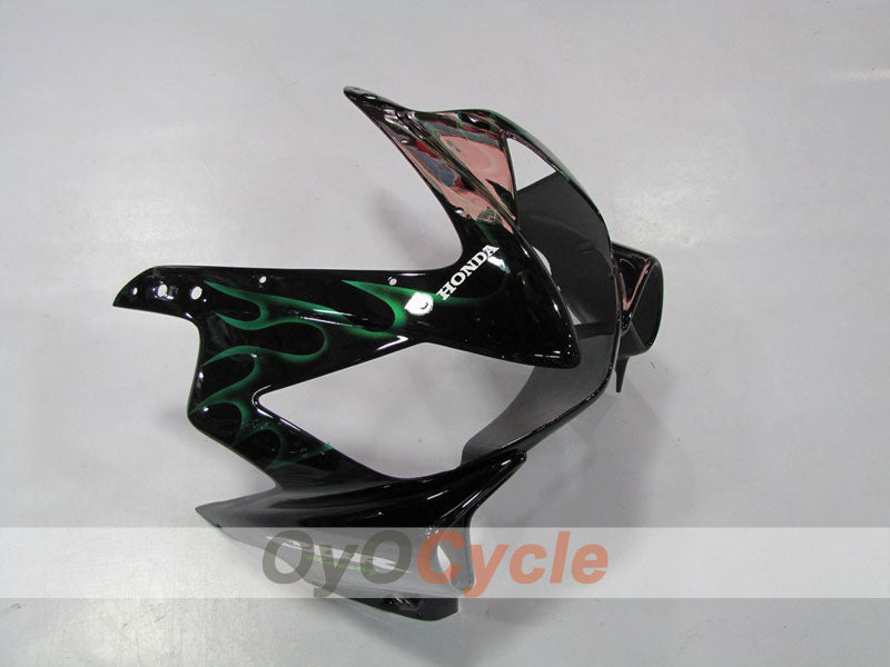 Kit de carénage à injection pour CBR600F4i 01-03 - Vert, Noir - Flame #OYO87900155