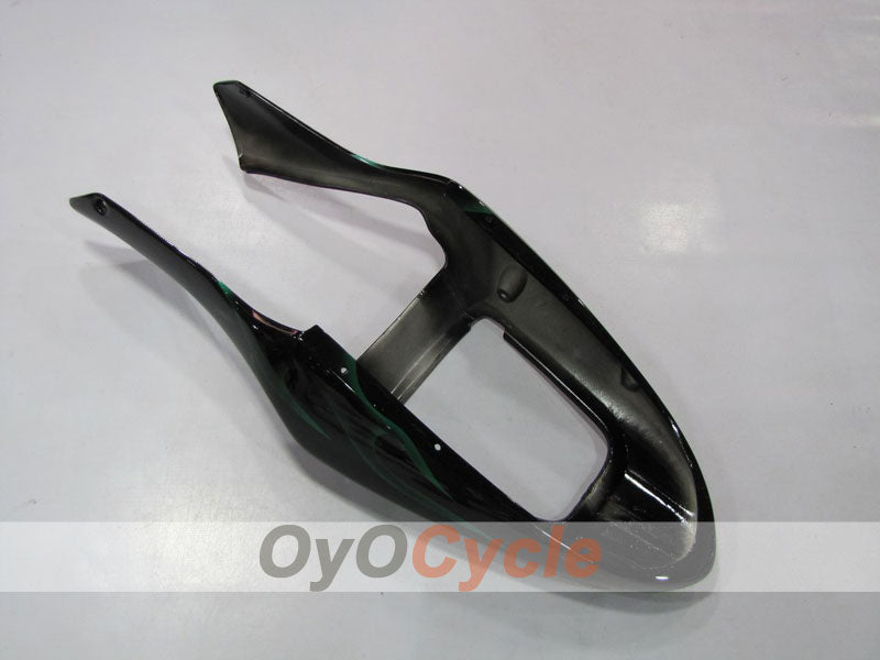 Kit de carénage à injection pour CBR600F4i 01-03 - Vert, Noir - Flame #OYO87900155
