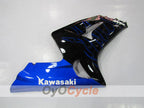 Kit de carénage à injection pour NINJA ZX-6R 03-04 - Bleu, noir - Flammes #OYO87901793