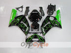 Kit de carénage à injection pour NINJA ZX-6R 03-04 - Vert, noir - Flammes #OYO87901795