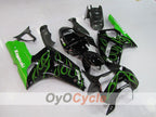 Kit de carénage à injection pour NINJA ZX-6R 03-04 - Vert, noir - Flammes #OYO87901795